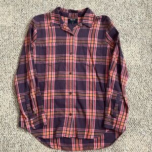 MADEWELL Flannel Shirt Classic in Plaid Size M